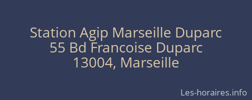 Station Agip Marseille Duparc