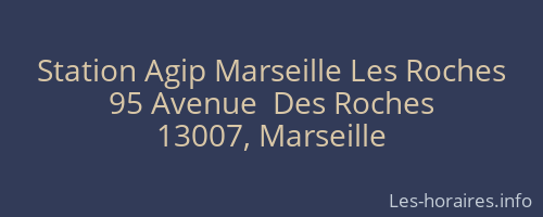 Station Agip Marseille Les Roches