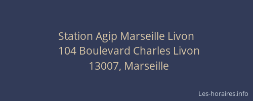 Station Agip Marseille Livon