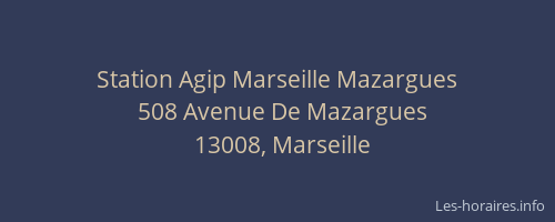 Station Agip Marseille Mazargues