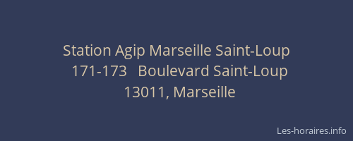 Station Agip Marseille Saint-Loup