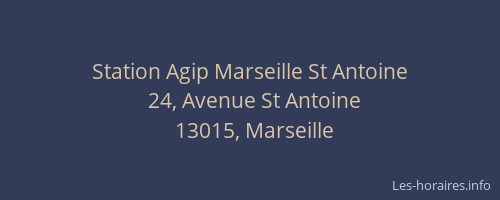 Station Agip Marseille St Antoine