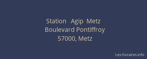 Station   Agip  Metz