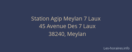 Station Agip Meylan 7 Laux