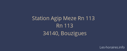 Station Agip Meze Rn 113