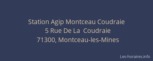 Station Agip Montceau Coudraie