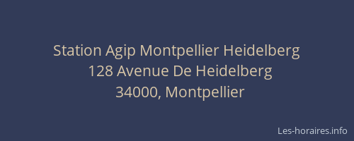 Station Agip Montpellier Heidelberg