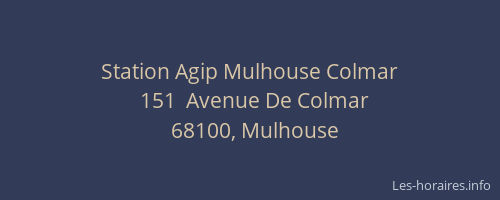 Station Agip Mulhouse Colmar