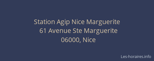 Station Agip Nice Marguerite