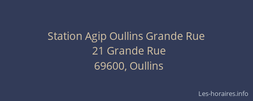 Station Agip Oullins Grande Rue