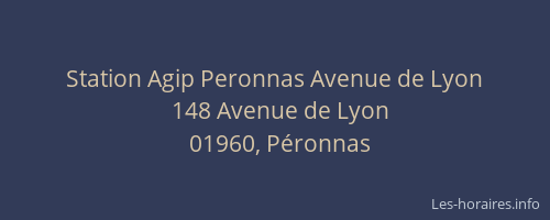 Station Agip Peronnas Avenue de Lyon