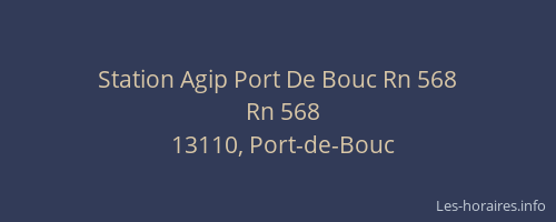 Station Agip Port De Bouc Rn 568
