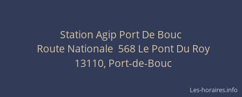 Station Agip Port De Bouc