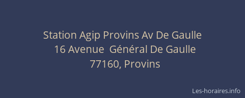 Station Agip Provins Av De Gaulle
