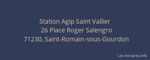 Station Agip Saint Vallier