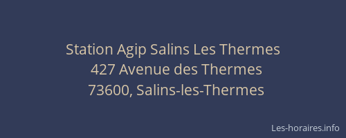 Station Agip Salins Les Thermes