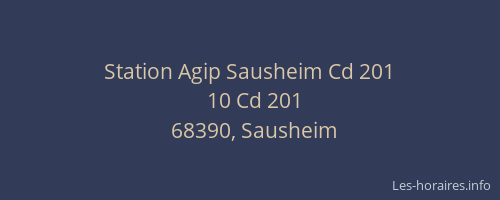 Station Agip Sausheim Cd 201