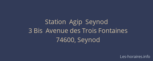 Station  Agip  Seynod