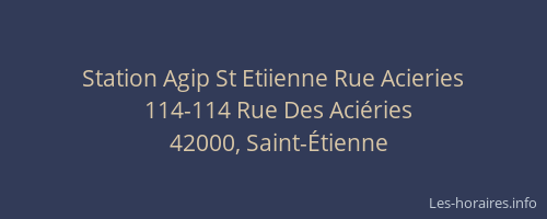 Station Agip St Etiienne Rue Acieries