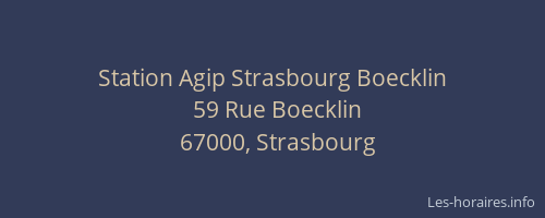 Station Agip Strasbourg Boecklin