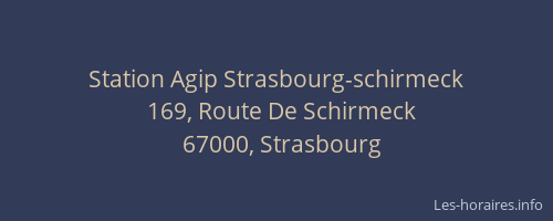 Station Agip Strasbourg-schirmeck