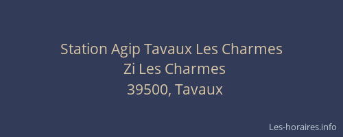 Station Agip Tavaux Les Charmes