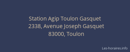 Station Agip Toulon Gasquet