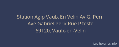 Station Agip Vaulx En Velin Av G. Peri