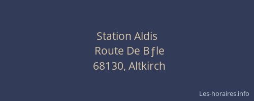 Station Aldis