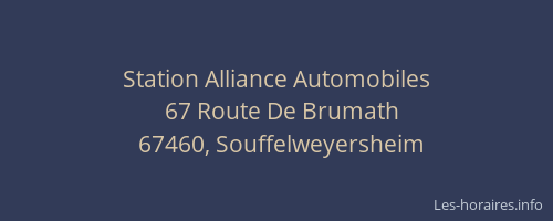 Station Alliance Automobiles