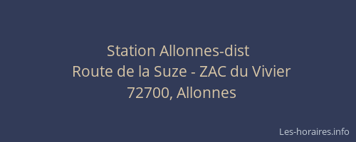 Station Allonnes-dist