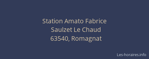 Station Amato Fabrice