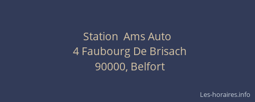 Station  Ams Auto
