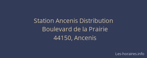 Station Ancenis Distribution