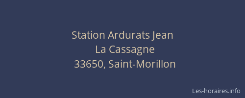 Station Ardurats Jean