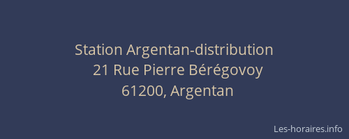 Station Argentan-distribution