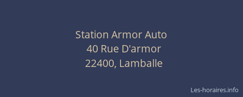 Station Armor Auto