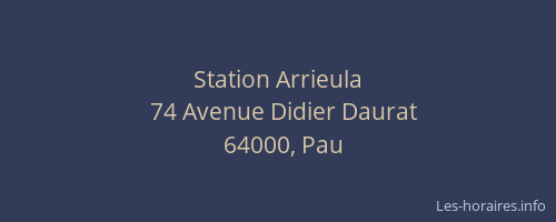 Station Arrieula
