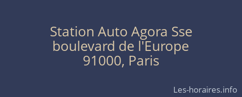 Station Auto Agora Sse