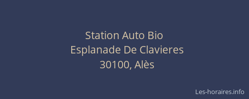 Station Auto Bio