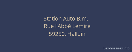 Station Auto B.m.