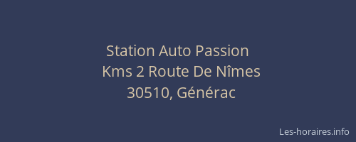 Station Auto Passion