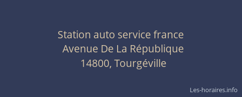 Station auto service france