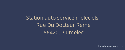 Station auto service meleciels