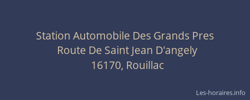 Station Automobile Des Grands Pres