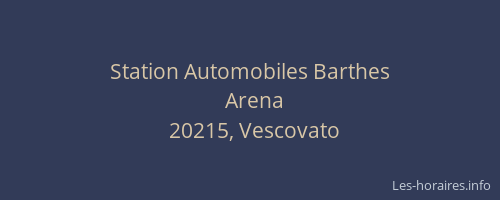 Station Automobiles Barthes