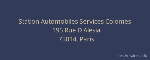 Station Automobiles Services Colomes
