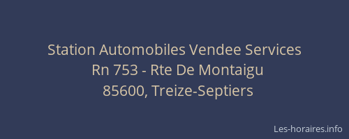 Station Automobiles Vendee Services