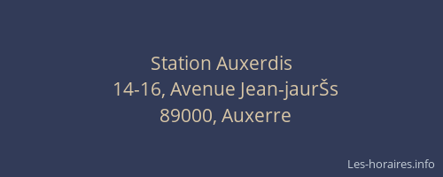 Station Auxerdis