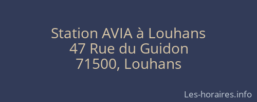 Station AVIA à Louhans